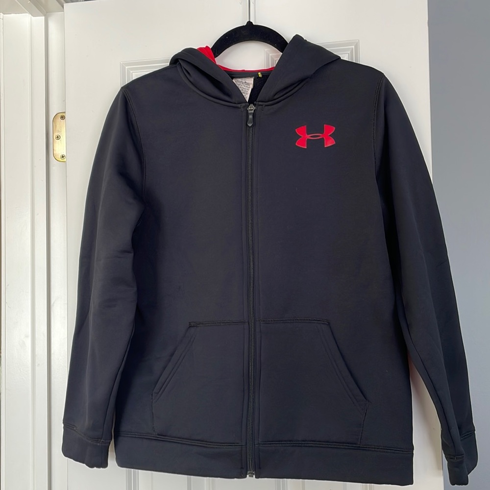 YXL boys Under Armour zip up hoodie